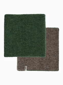Alpaca wool reversible neck warmer