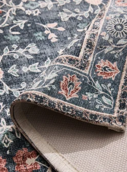 Ancient blooms print rug