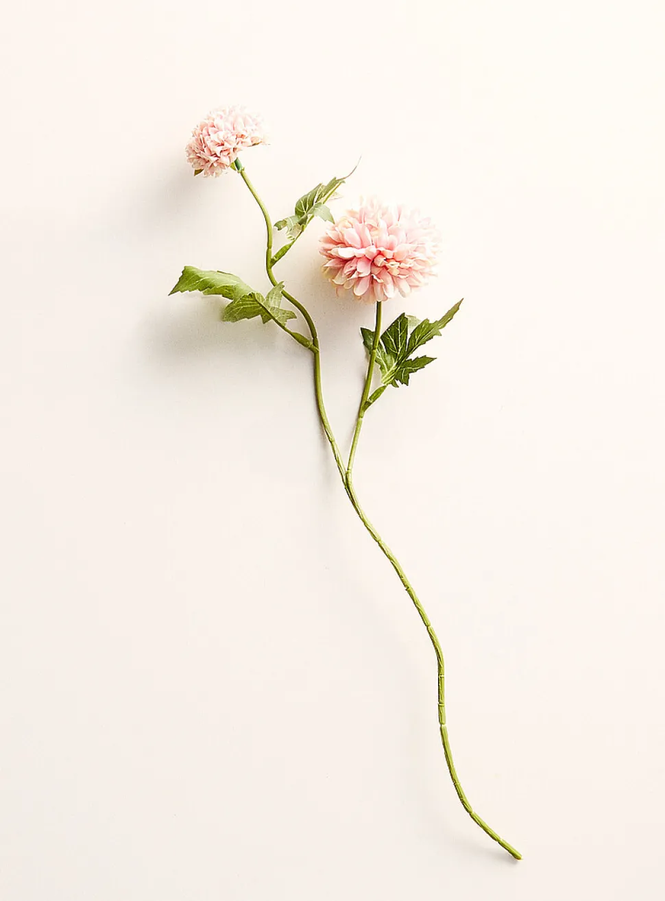 Artificial pink dahlia branch