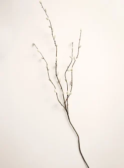Artificial pussy willow branch