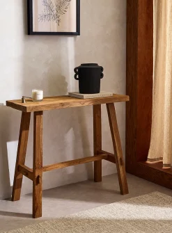 Artisan recycled teak console