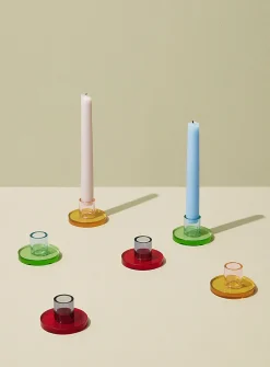 Astra small crystal candle holder