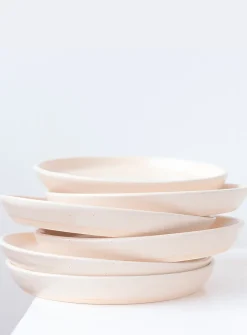 Aube satiny stoneware plate