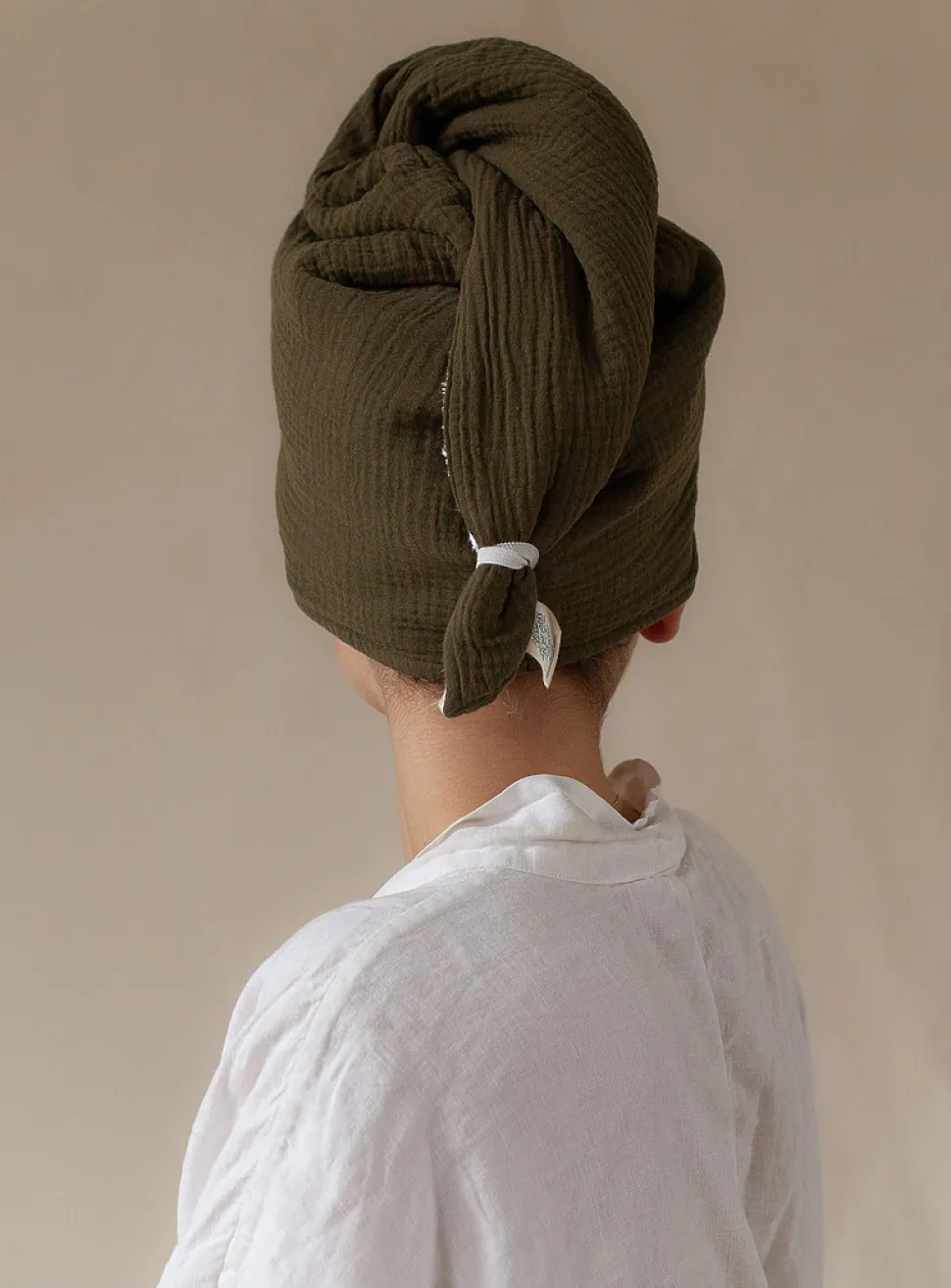 Bamboo terry turban towel