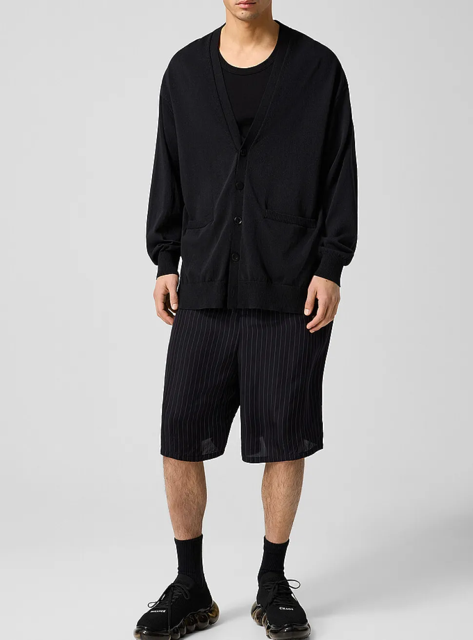 Banker stripes flowy Bermuda short