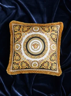 Baroque pure silk cushion