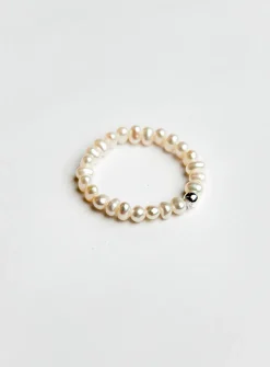 Bead and freshwater pearls band