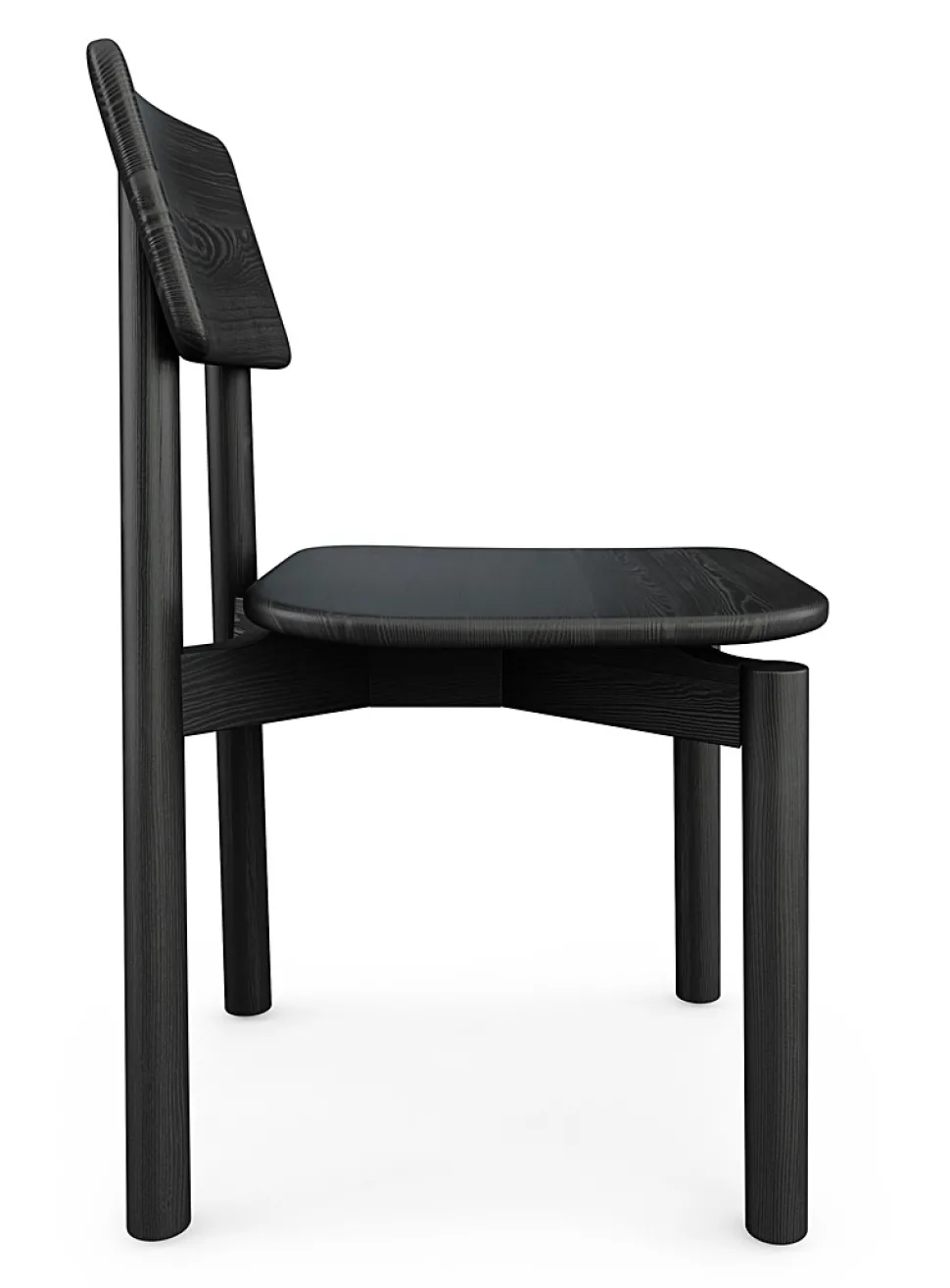 Black ash wood architectural chairs
