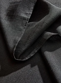 Black textured tablecloth