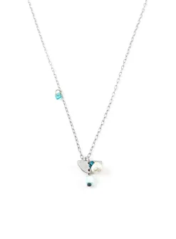 Blenio pewter and pearls necklace