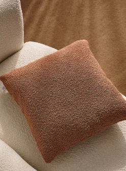 Bouclé fabric removable-cover cushion