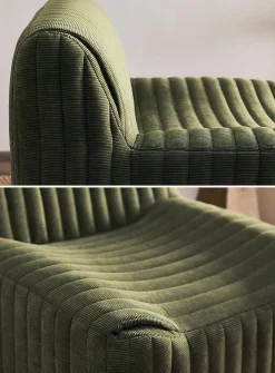 Bouclé texture high-density foam modular chairs