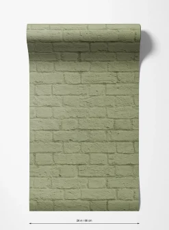 Brick illusion wallpaper strip
