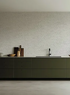 Brick illusion wallpaper strip