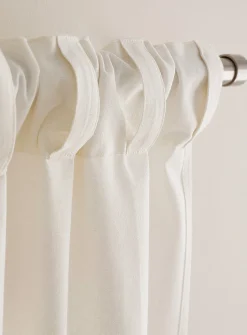 Bright white pure cotton curtain