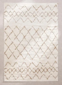 Broken lines tufted rug
