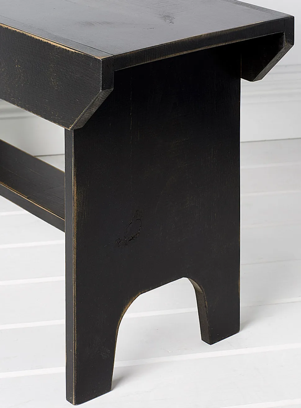 Bucket rustic bench