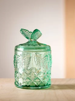 Butterflies decorative jar
