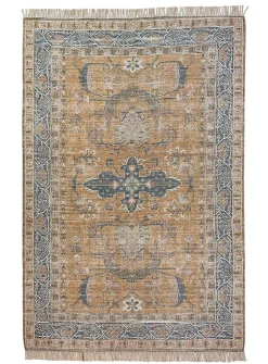 Cayman antique medallion handcrafted rug