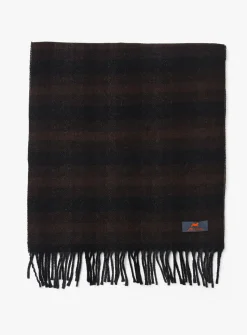 2201 checkered wool scarf