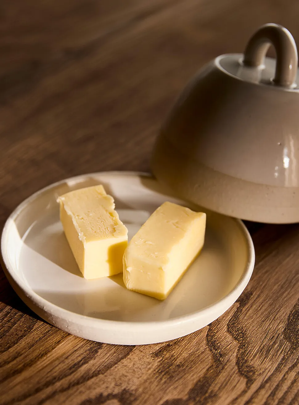 Classic White Butter Dish