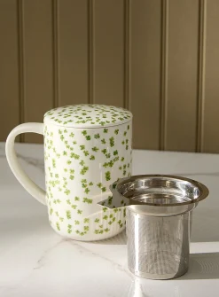 Clover mug with infuser and lid