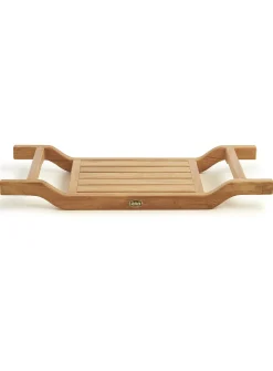 Coach teak wood bathtub tray