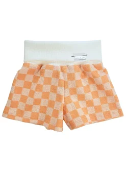 Colourful checkerboard terry grow-with-me short