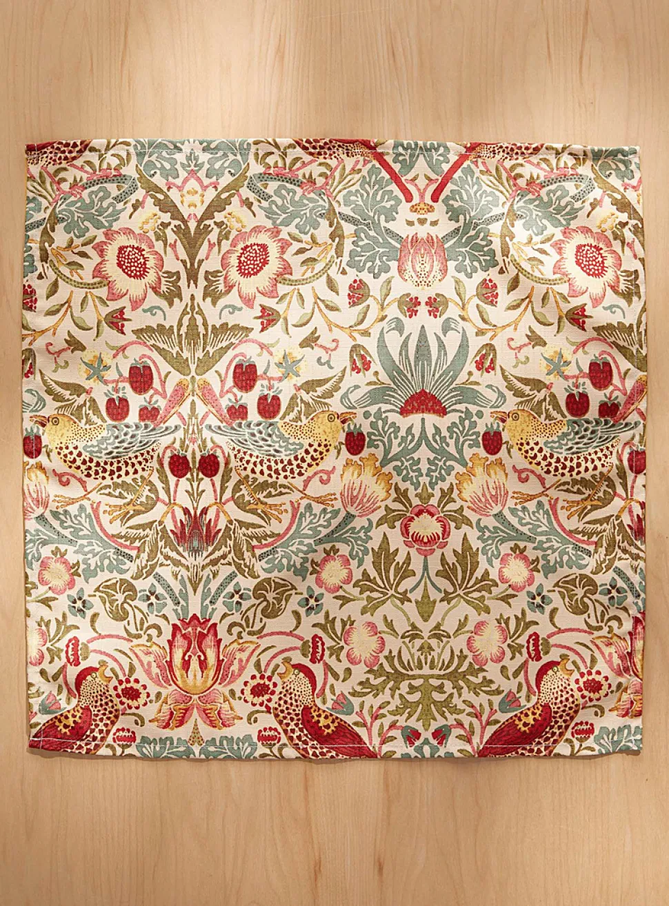 Colourful Strawberry Thief napkin
