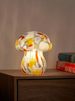 Confetti small portable mushroom lamp