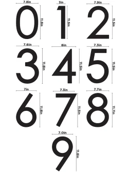 Contemporary door number