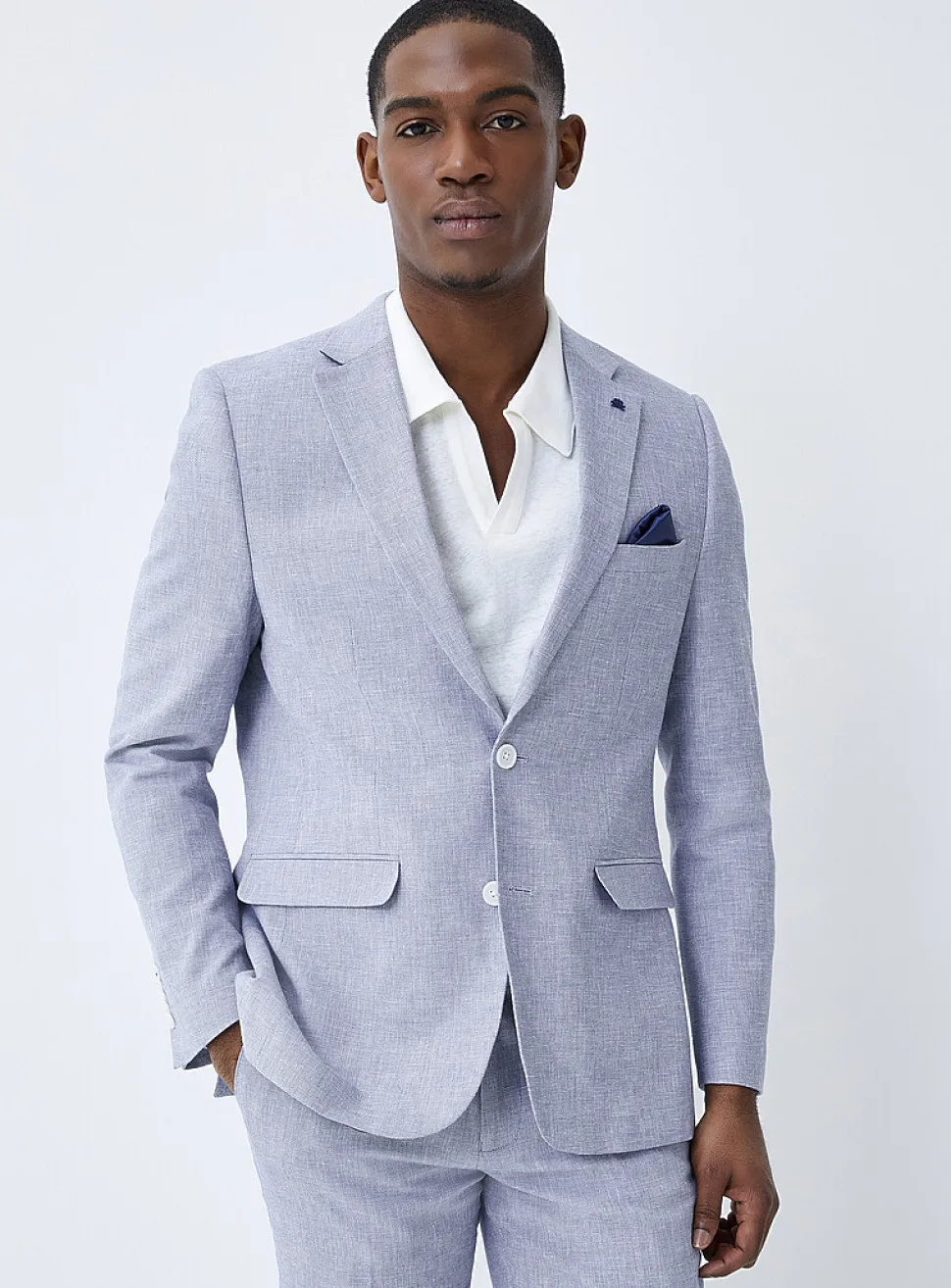 Cotton and linen jacket