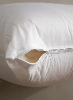 Cotton and wool pillow