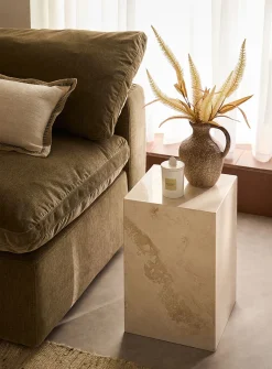 Cubicule Milan marble side table
