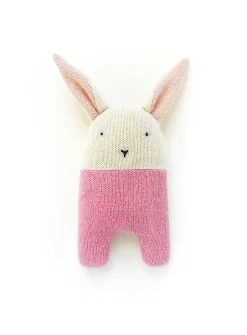 Cute rabbit recycled cashmere rattle