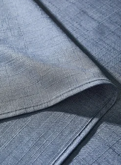 Denim blue textured tablecloth