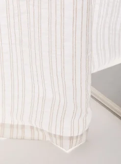 Dotted pinstripe curtain