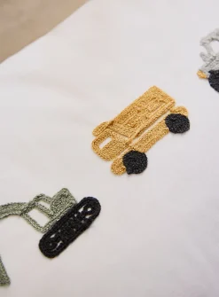 Embroidered trucks children's pillowcase