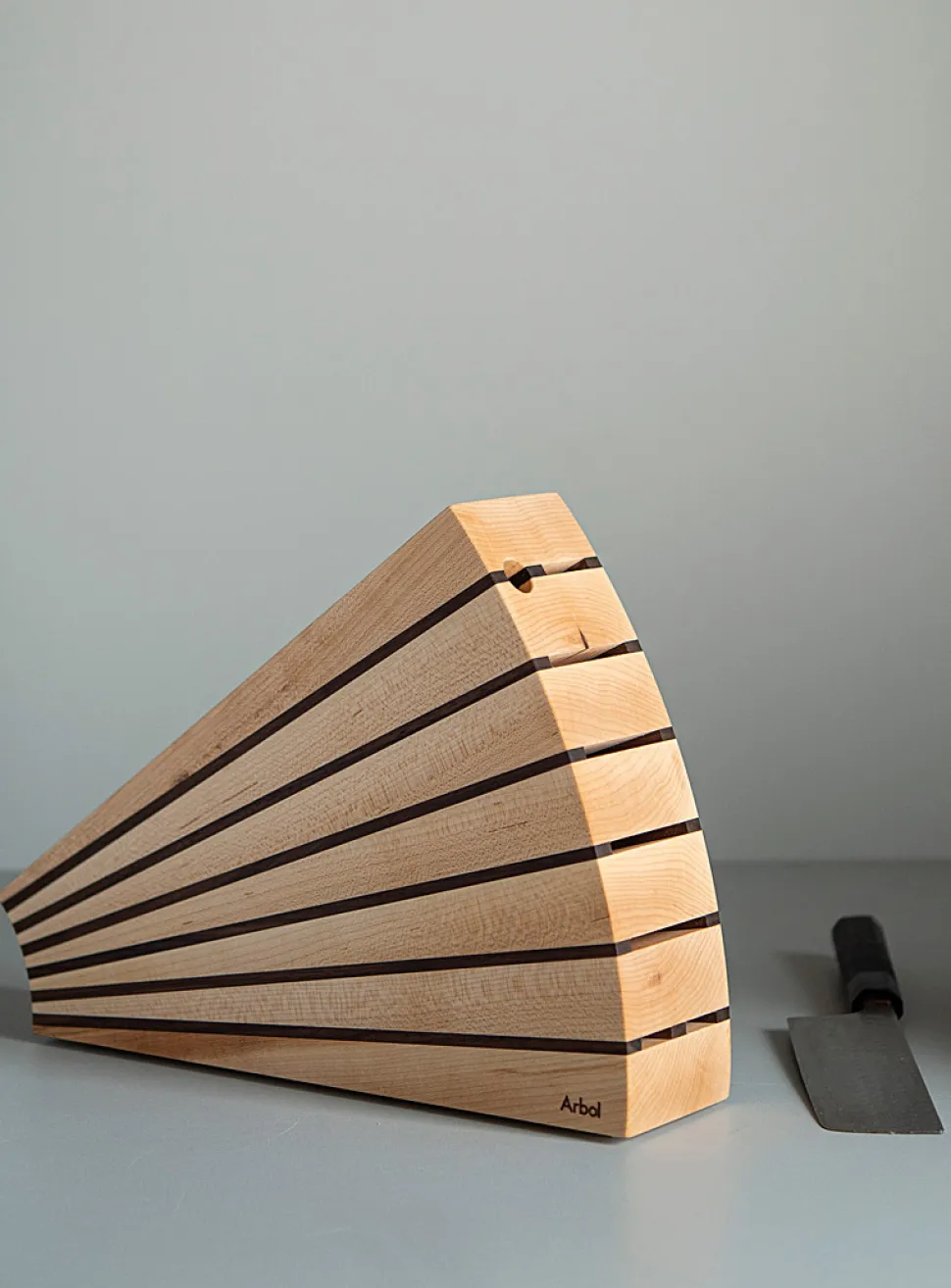Fan knife block