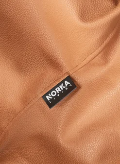 Faux-leather beanbag chair