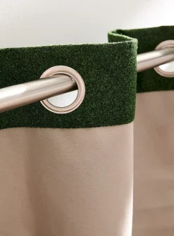 Faux-wool blackout curtain