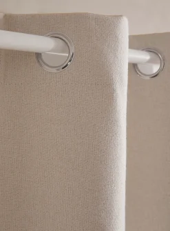 Faux-wool blackout curtain