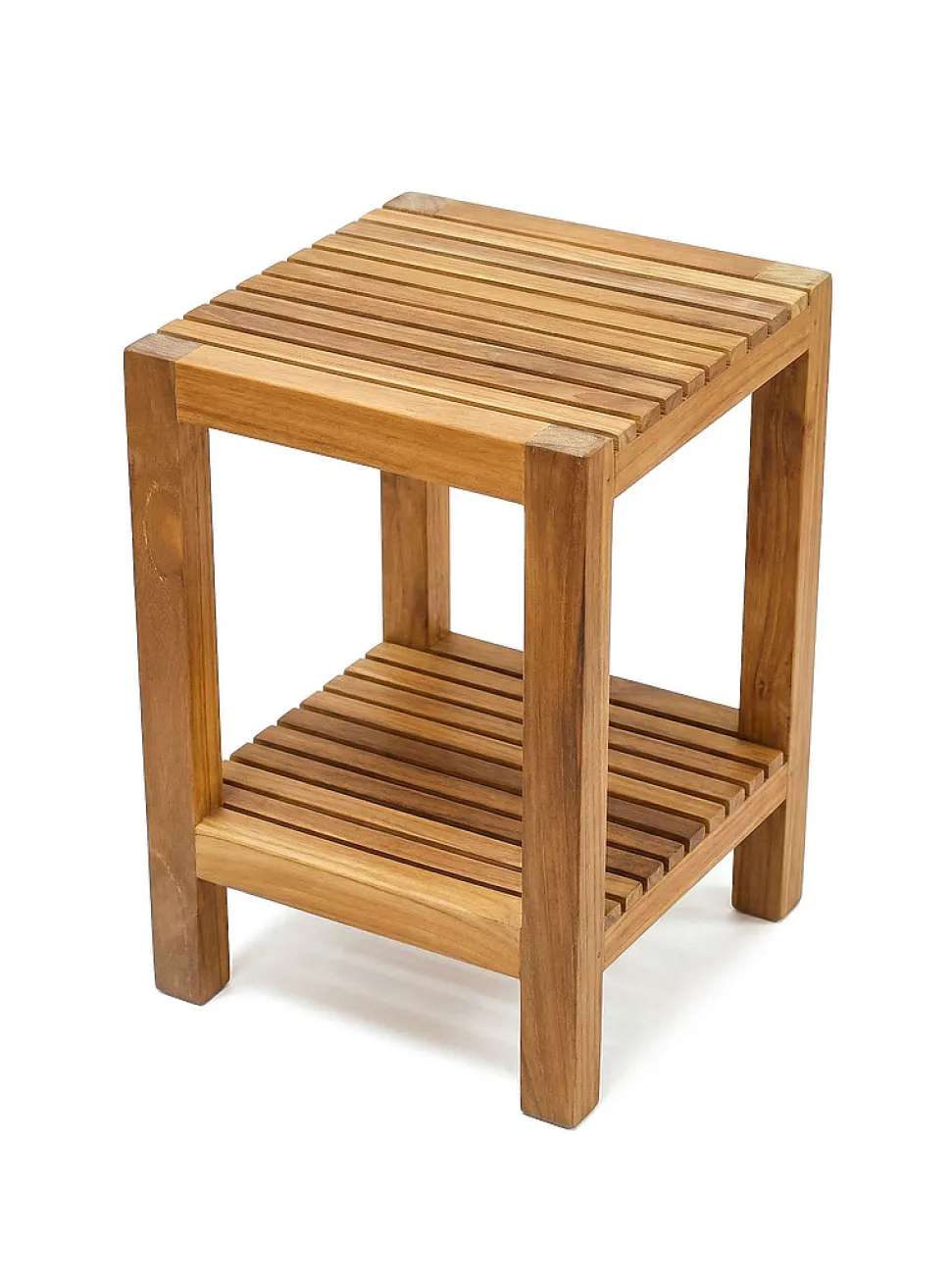 Fiji small teak wood shower bench