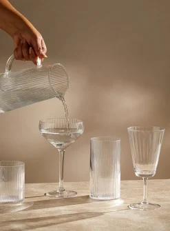 Fine grooved glasses