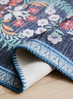 Floral mosaic print mat