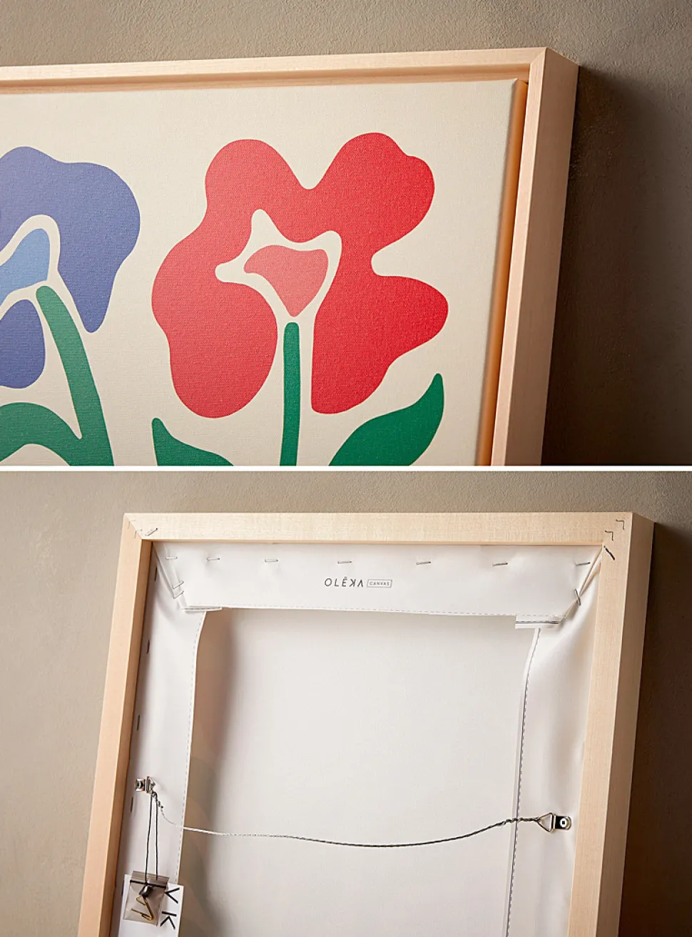 Floral wave art print