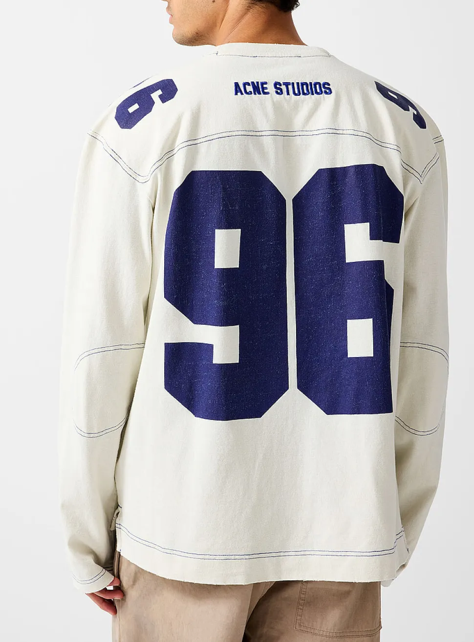 Football-style long-sleeve T-shirt
