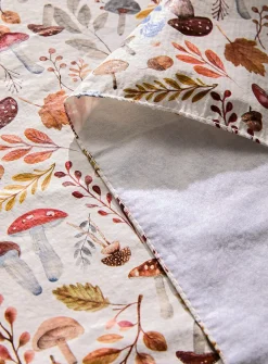 Forest mushrooms vinyl tablecloth