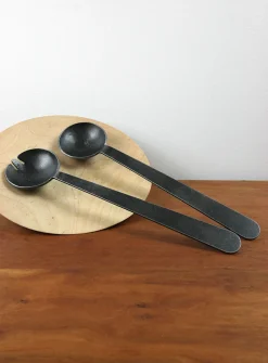 Forged serving spoons