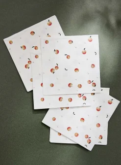 Fresh orange paper napkins